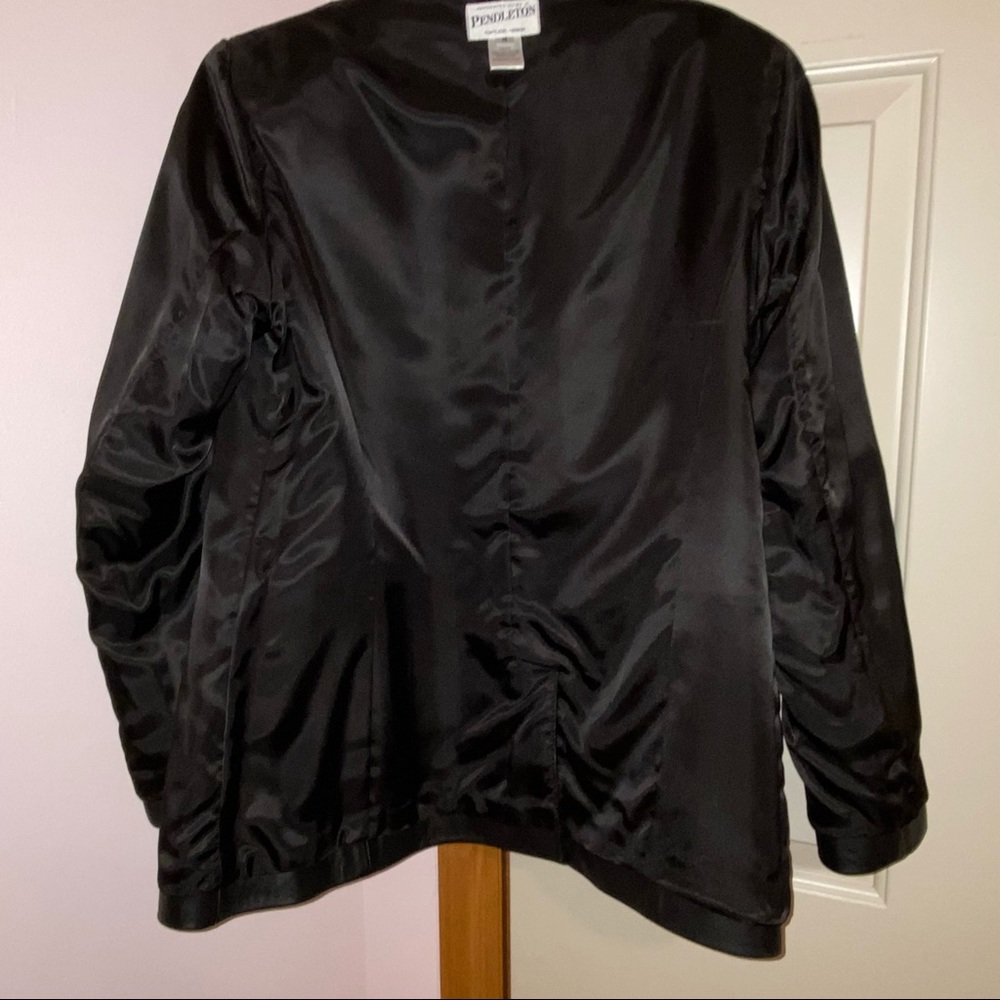 Pendleton 100% Black Leather Jacket - image 6